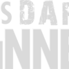Graues und weißes Dark Dinner Logo